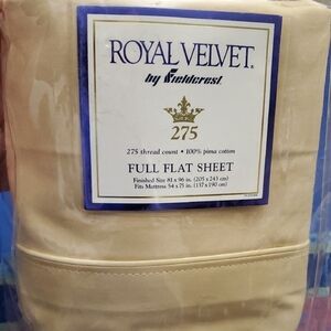 Fieldcrest Royal Velvet Full Flat Sheet